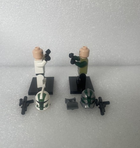 Lego Star Wars Minifigure Clone Commander Gree x2 Mint Condition sw0528 & sw0380 - Picture 9 of 11