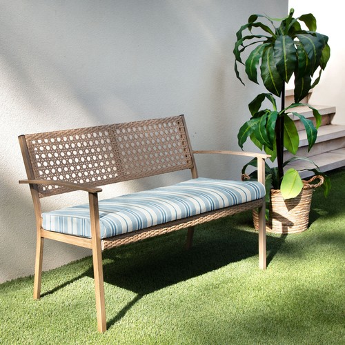 Sorra Home Outdura Outdoor Bench Cushion 48 in W x 17 in D x 2 in H - Picture 24 of 97