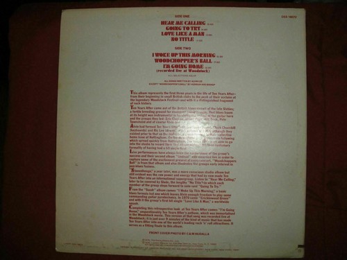 TEN YEARS AFTER "GOIN' HOME!" RARE! DERAM RECORDS LABELING ERROR! DES 18072 EX - Picture 2 of 6