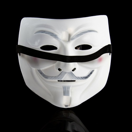 New 1-10 Guy Fawkes Anonymous Face Masks Hacker Halloween Fancy Dress UK - Picture 53 of 176