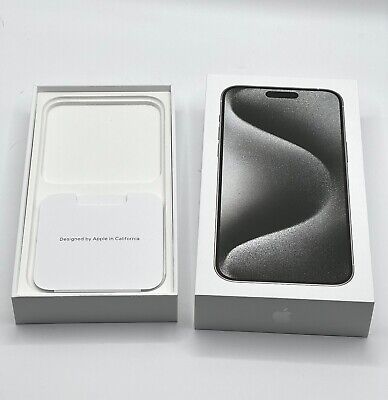 IPhone 15 Pro Max White Titanium 512GB EMPTY BOX Apple IPhone 15 Pro Max White Titanium 512GB EMPTY BOX Apple