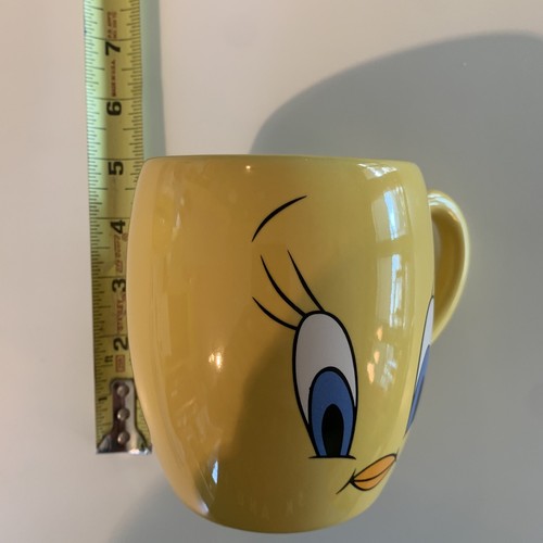 1999 Vintage TWEETY Warner Brothers Studio Yellow Tweety Bird Coffee Mug 16oz - Picture 8 of 8