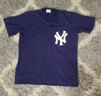希少 Majestic New York Yankees shirt 半袖 紺 s-l400.jpg