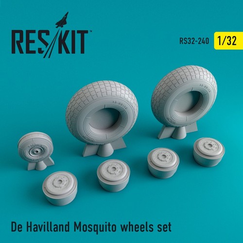 ResKit RS32-0240 1:32 DH,98 Mosquito wheels set wheels set for plastic model kit - Picture 22 of 24