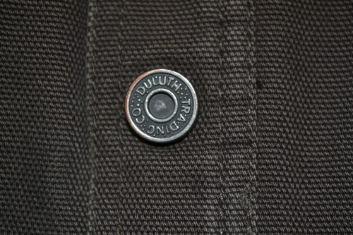 Giacca camicia Duluth Trading 2XL uomo bottoni linea pile tela pesante marrone - Foto 5 di 6