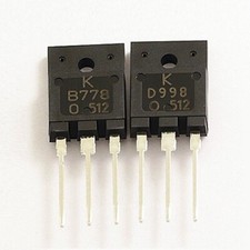 2SB778 + 2SD998 Pair Transistors Bipolar NPN PNP KTB778/KTD998 TO-3P USA