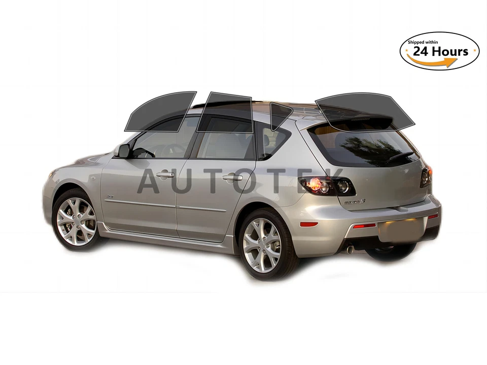 Computerized Custom PreCut 2Ply Window Tint Film Kit For 2004-2009 Mazda 3 Hatch - Image 2 of 4