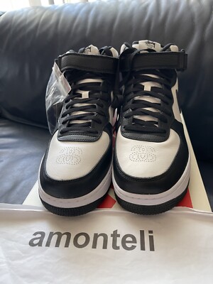 BRAND NEW NIKE X STUSSY AIR FORCE 1 MID SP - WHITE BLACK