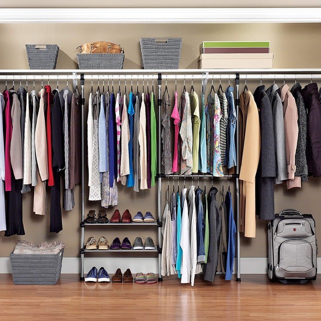Closet Organizer Shelves System Kit Shelf Rack Clothes Storage Closet Organizer Shelves System Kit Shelf Rack Clothes Storage Wardrobe Hanger