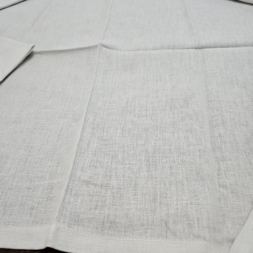 Vintage White Linen Napkins Set Of 6 - Picture 8 of 10