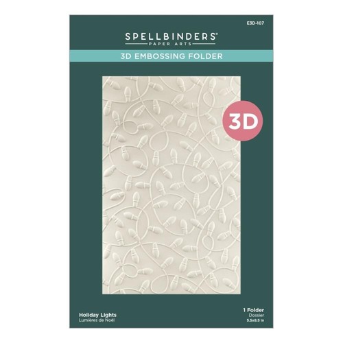 Spellbinders 3D Prägefolder Dancin' Christmas Friends Holiday Lights
