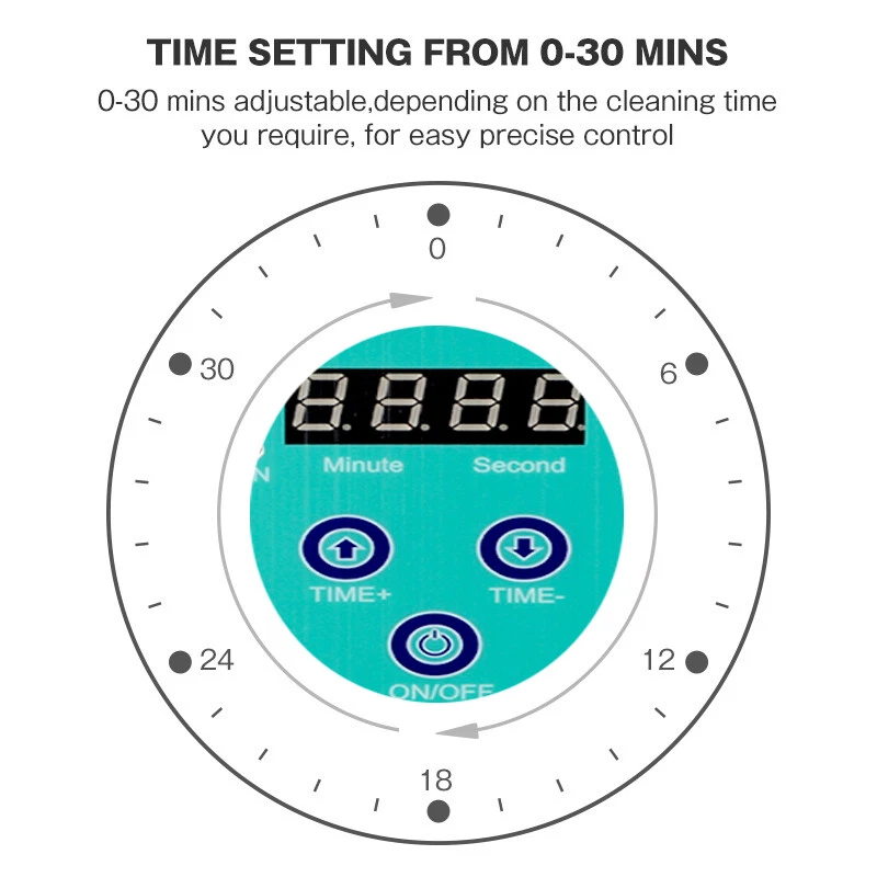 Digital Ultrasonic Cleaner UltraSonic Bath Cleaning Tank Timer Heater industrial - image 4 of 4