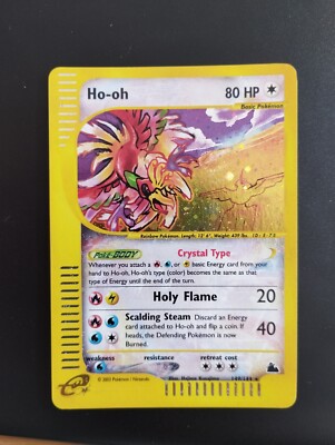 Pokémon - Ho-Oh Crystal 149/144 HOLO Skyridge - Near Mint Pokémon - Ho-Oh Crystal 149/144 HOLO Skyridge - Near Mint