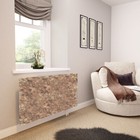 "7 - Natural Stone" Glass Radiator Cover - In Stone And Granite Effect