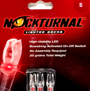Nockturnal Lighted Nocks Model-S Red 3Pk Nt-202