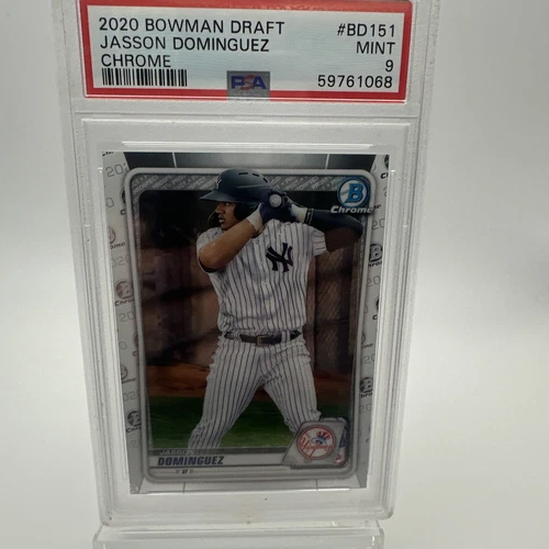 🔥Jasson Dominguez PSA 9 2020 Bowman Draft Chrome #BD-151 Yankees RC