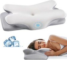 Cervical Neck Pillow Pain Relief - Contour Memory Foam Pillows Cooling Pillowcas