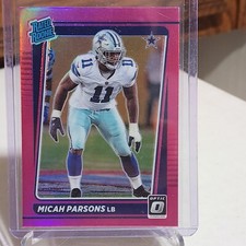 2021 Panini Donruss Football Optic Micah Parsons Pink Rated Rookie #245