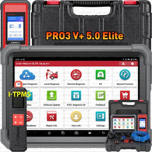 LAUNCH X431 PRO3 V+ ELITE PRO5 OBD2 Car Diagnostic Tool J2534 Programming Coding - Picture 46 of 51