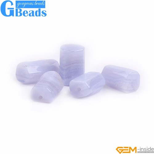 "Cuentas de columna de tubo facetado ágata piedra lunar ópalo natural para hacer joyas 15"" 8x12 mm" - Imagen 330 de 383