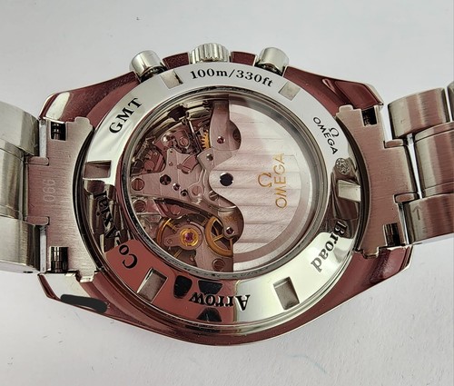OMEGA SPEEDMASTER CO-AXIAL BROAD ARROW GMT 3581.50.00. 44.25MM AUTOMATIC WATCH - Picture 11 of 12