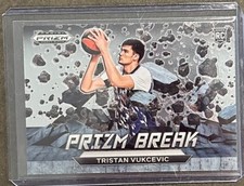 2023 Prizm Draft Picks #14 Tristan Vukcevic Prizm Break (RC)
