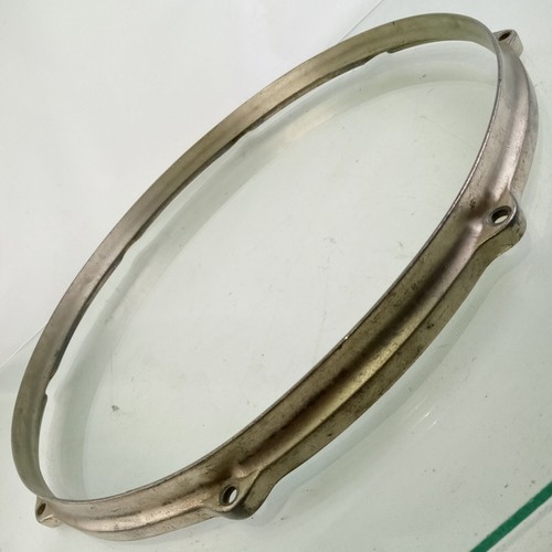 Gretsch 14"NOB Double-Flange BRASS 8Lug Snare Drum/Floor Tom Rim/Hoop 50s Nickel - Picture 3 of 7