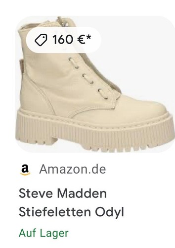 beige Steve Madden Stiefelette Boots Schuhe  Odyl ähnl. Sinclair  - Imagen 7 de 7
