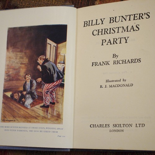 * Rare * Frank Richards Billy Bunter's Christmas Party 1st Edition in D/J 1949 - Picture 4 of 9