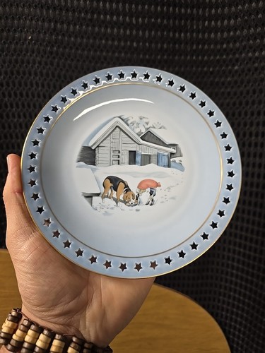 Bing & Grondahl Porzellan Kuchenteller Harald Wiberg Weihnachten Nr. 3502/616 7" - Bild 1 von 3