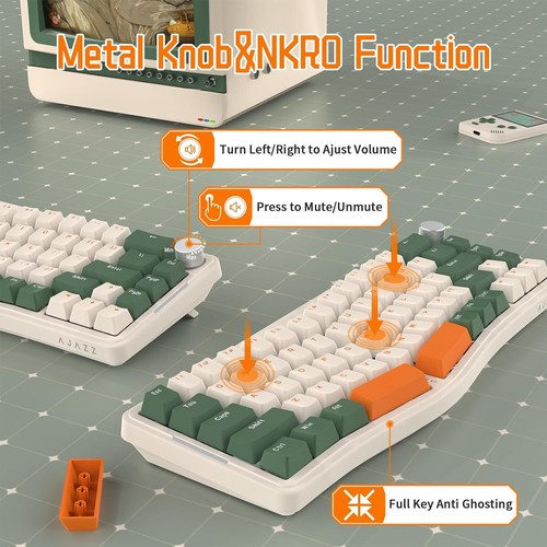 ATTACK SHARK AKS068 68 Keys Wired Mechanical Keyboard, USB-C RGB For PC/MAC - Bild 20 von 40
