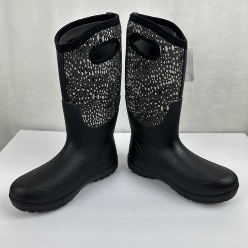Stivali da pioggia BOGS CLASSIC ALTI APPALOOSA LARGHI POLPACCIO donna fattoria $229 taglia 7 - Foto 15 di 20