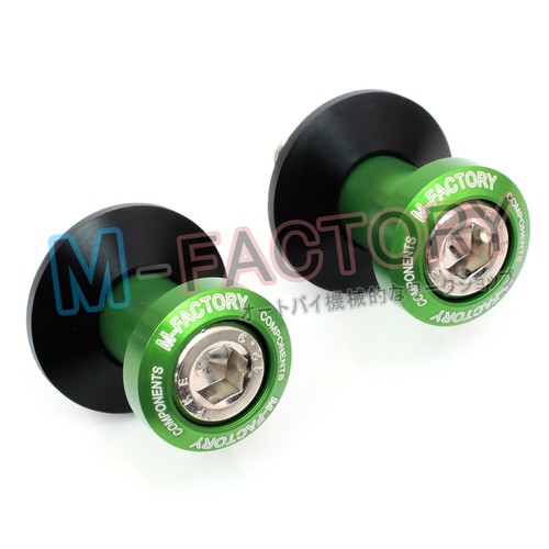 M10 Bolt CNC Rear Swingarm Spools Slider Set For Kawasaki Vulcan 650 S 2015-2017 - Picture 12 of 13