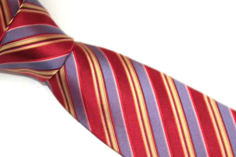 Corbata de seda VIA CONDOTTI hecha en Italia F62142 Foto 3 de 4