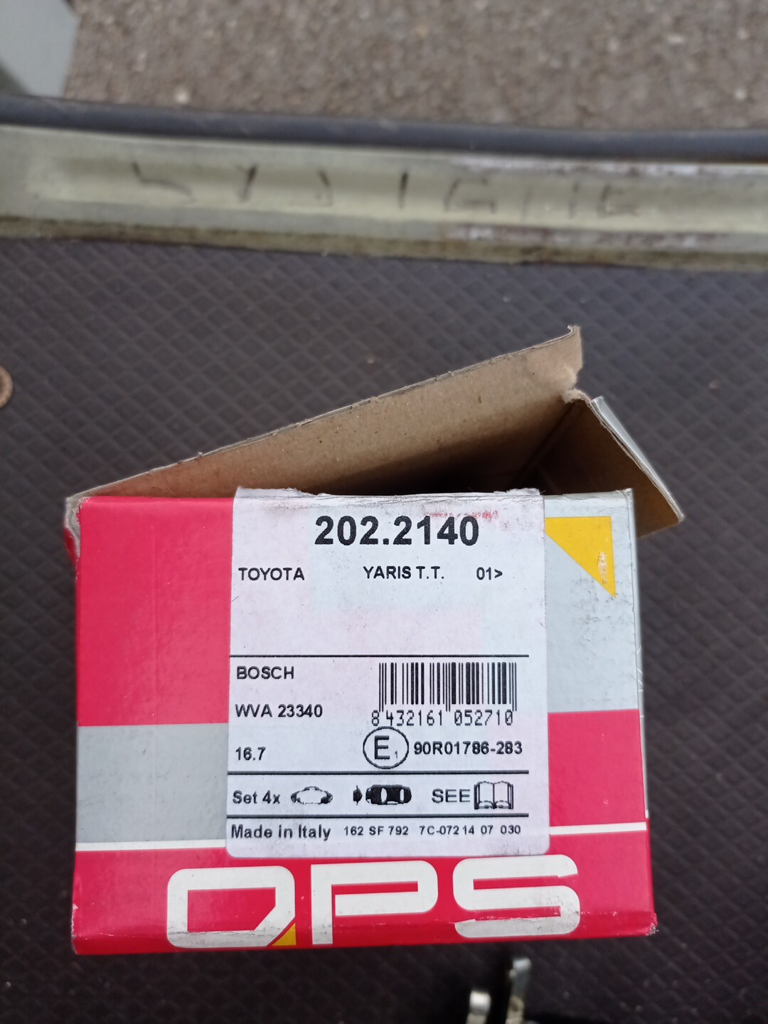 Plaquette de frein Toyota Yaris 1 anti-bruit à haute friction thermique