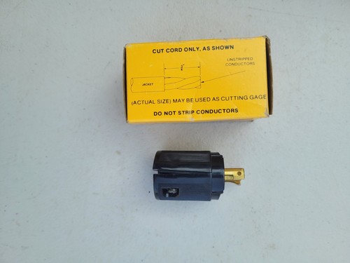 New in Box Hubbell HBL7593V Midget Twist Lock Connector 125v 15a 2P 3-Wire NEMA - Picture 5 of 6