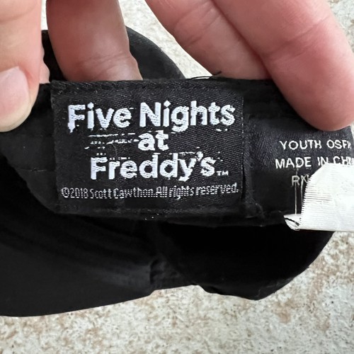 Five Nights At Freddies Snapback Hat Youth Ball Cap Blk Freddy Fazbear Graphic - Picture 7 of 14