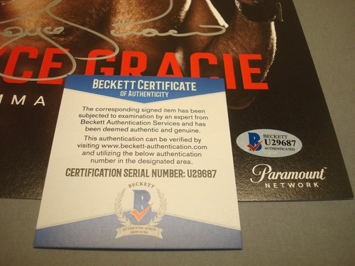 Royce Gracie Signed Bellator 8x11 Promo Autographed Beckett BAS COA 1E - Picture 4 of 4