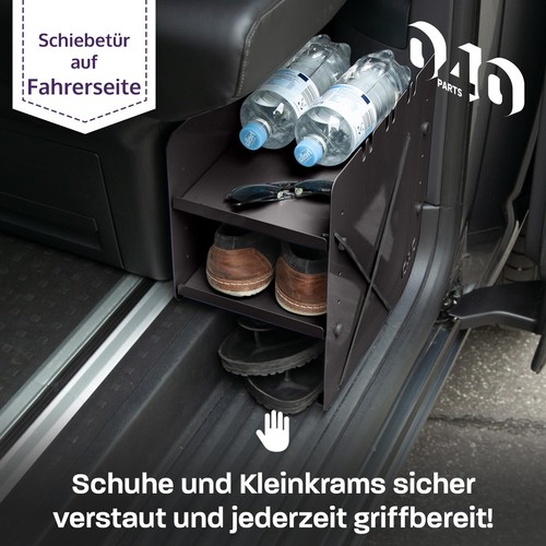 040 Parts Schuhregal SCHWARZ FAHRERSEITE Zubeh�r passend f�r VW T5 T6 T6.1 Calif - Bild 2 von 7