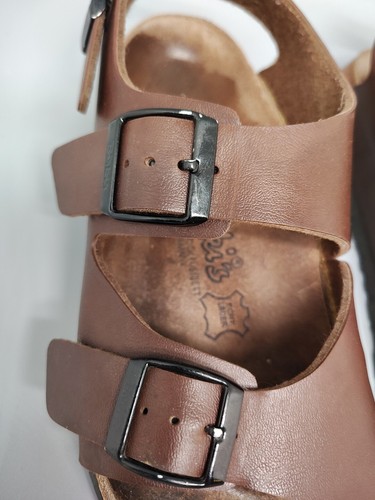 Birkenstock Birki’s Milano Women's Size 37 240  Brown Classic Bohemian 6/6.5 GUC - Picture 9 of 11