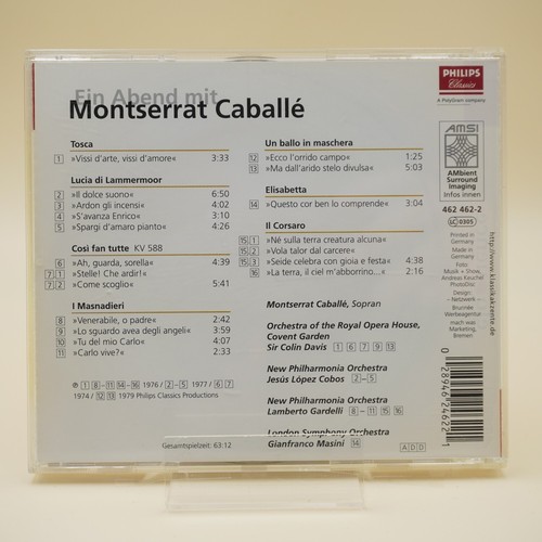 Montserrat Caballe - Eloquence - Ein Abend mit Montserrat Caballe | CD | s gut - Bild 2 von 2