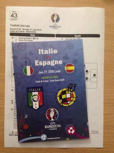 EURO-2016 ALL Match programmes FAN edition + official linesup - Picture 44 of 52