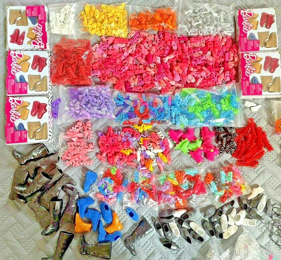 BOTAS DE TACÓN ALTO SURTIDAS BARBIE & KEN 25 PARES (50 PIEZAS) SIN REPETICIONES O COMO RQSTD Foto 3 de 4