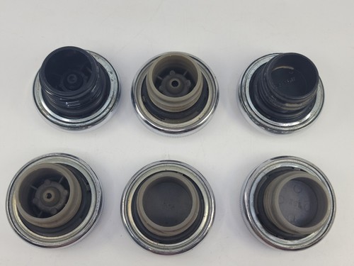 Harley Davidson OEM Chrome Gas Tank Cap Lot X6 One Dented From Dealer Estate - Picture 4 of 5