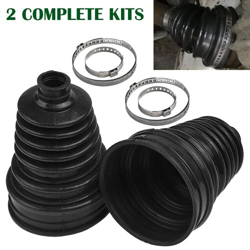 2 Complete Kits Drive Shaft CV Joint Universal Boot Cover Constant Velocity Dust - Picture 9 of 11