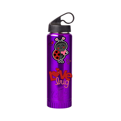 Valentine's Day Silver Buffalo 20oz Stainless Steel Bottle Pick your Color LoveB - Picture 8 of 13
