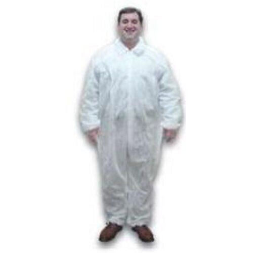 CASE OF 25 Dukal Coverall, Front Zip Closure, White, XXX-Large, 382XXXL - Imagen 1 de 2
