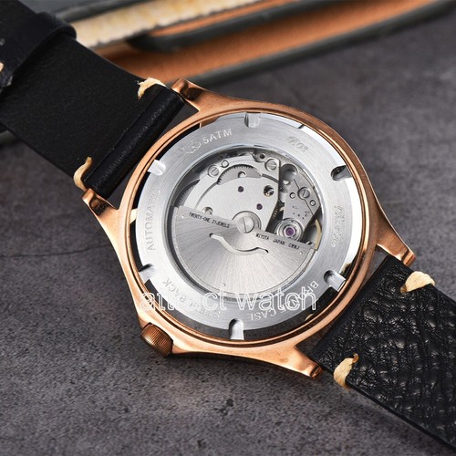 41mm Bronze Saphirglas 5ATM Japan Automatikwerk Mechanische Uhr - Bild 13 von 25
