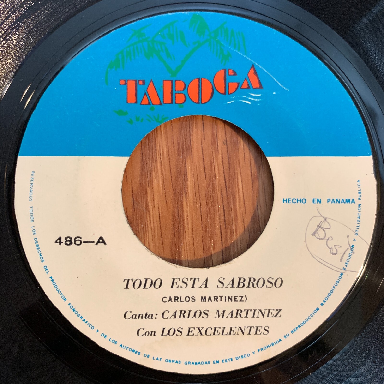 LOS EXCELENTES Todo Está Sabroso 45 on Taboga VG+ salsa panama