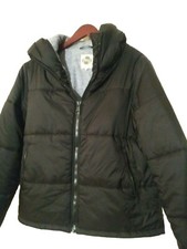 Hemp Tailor Water Resistant Eco Puffy Jacket Women's Large Hoodlamb In Black